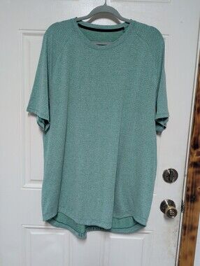 Lululemon Drysense T-Shirt Mens Large Heather  Mesh Short Sleeve Training XXL